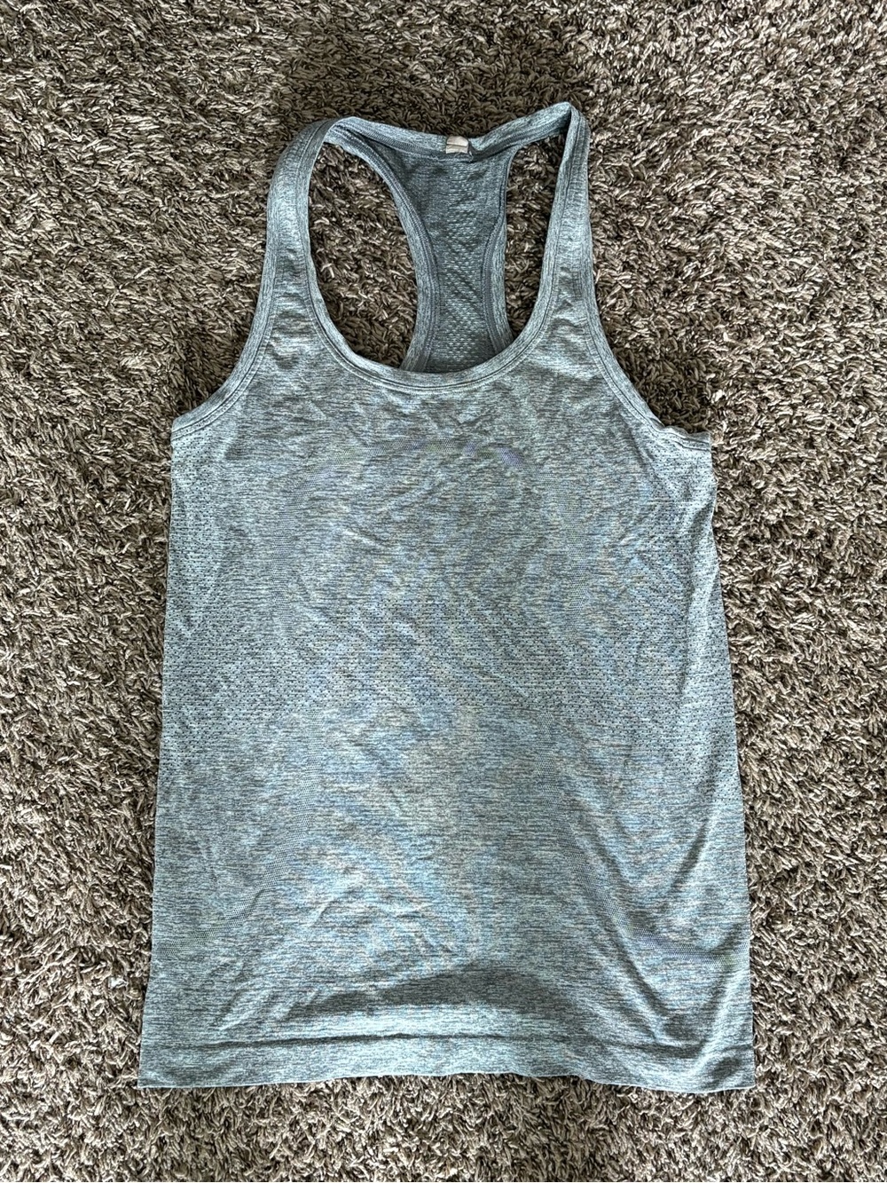 lululemon athletica Gray Racerback Tank Top